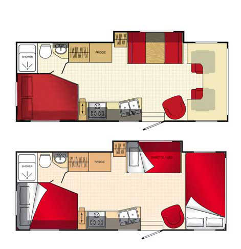 C26' Slide Out (Owasco Canada) - floor plan