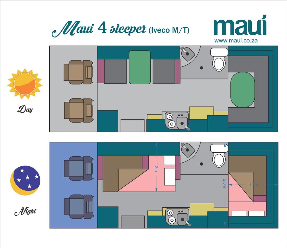 Maui M4BI (Maui Namibië) - floor plan
