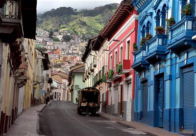 Ecuador, straatbeeld Quito