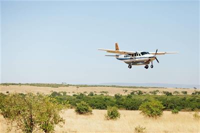 Klein vliegtuig, Masai Mara, Kenia