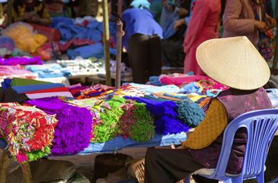 Markt in Sapa, Vietnam