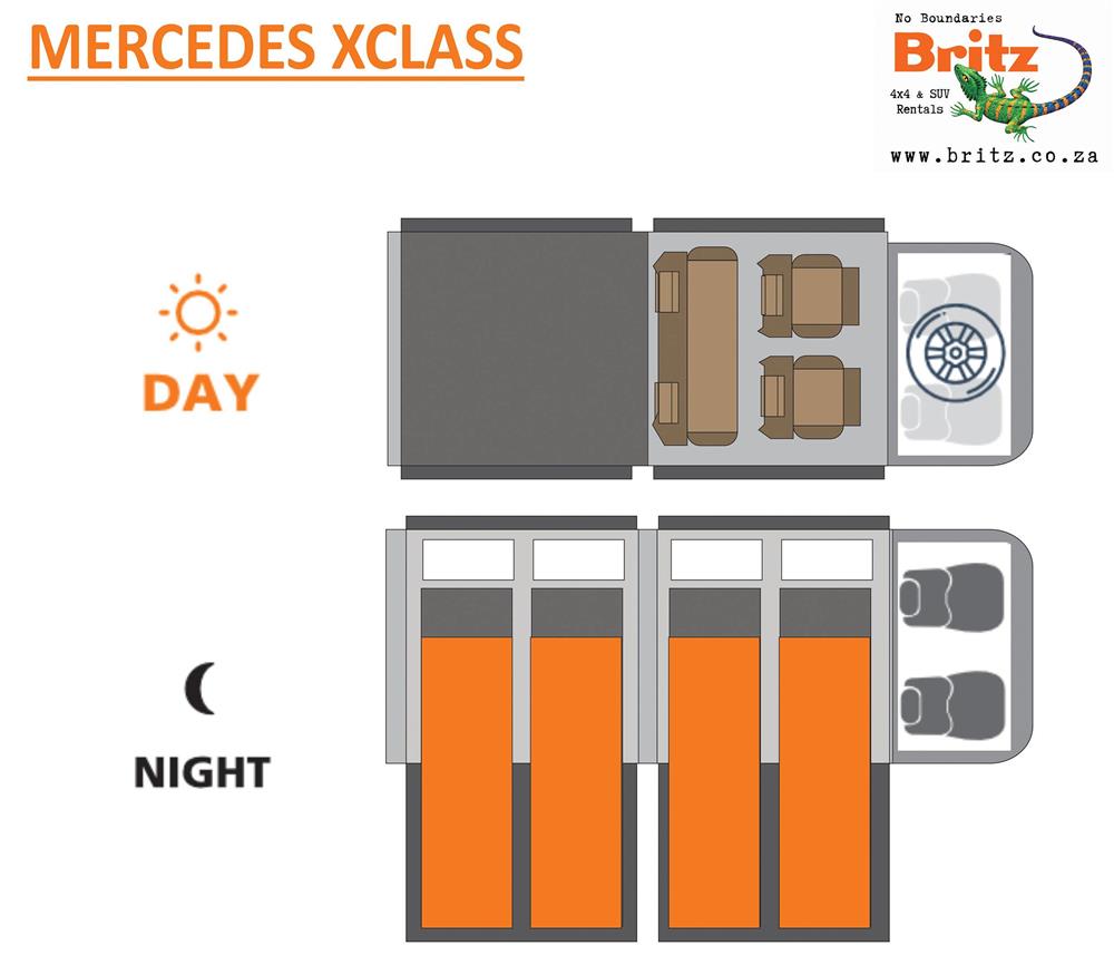 X-Class (Britz Zuid-Afrika) - floor plan