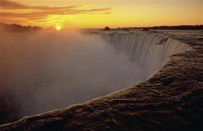 Zonsondergang Niagara Falls